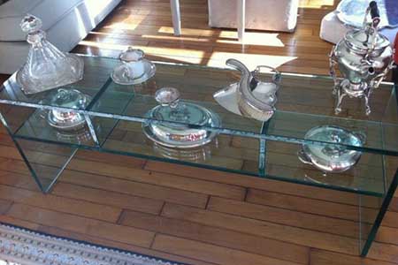 Création de mobilier en verre